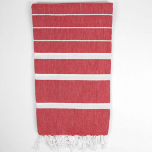 Ibiza Summer Hammam Towel, Lipstick Red